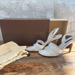 Louis Vuitton heeled sandals.  Authentic.